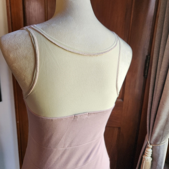 Guess Pink Tank Dress With‎ Sheer Back Junior's Size Medium - Picture 4 of 11